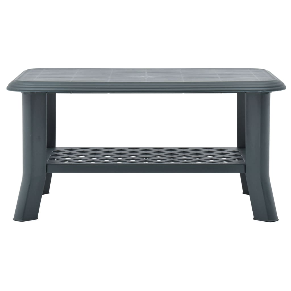 Salongbord grønn 90x60x46 cm plast