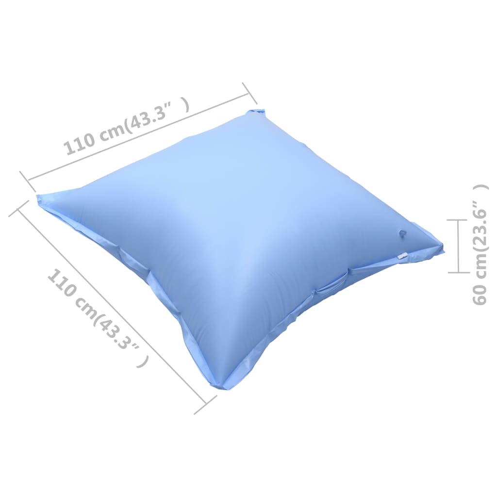 Oppblåsbare puter for bassengtrekk 4 stk PVC