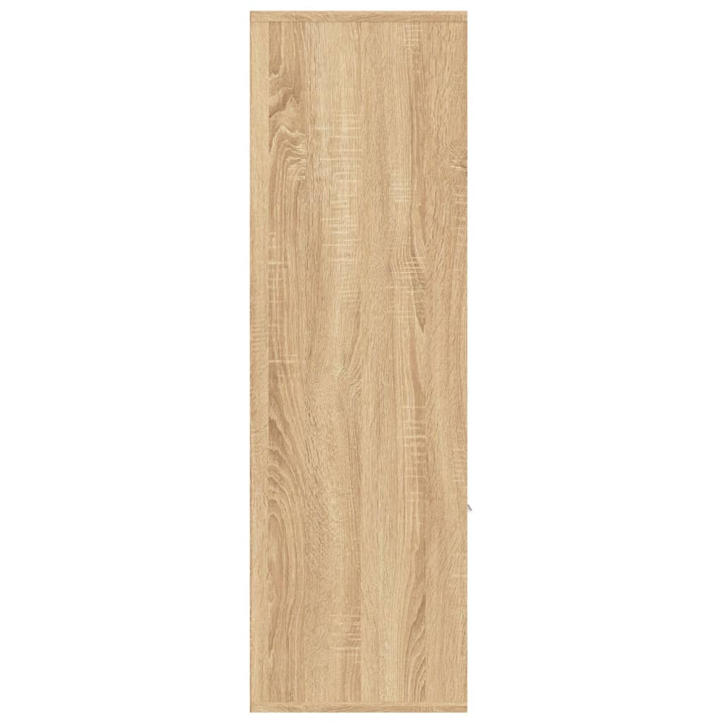 Bokhylle sonoma eik 98x30x98 cm konstruert tre