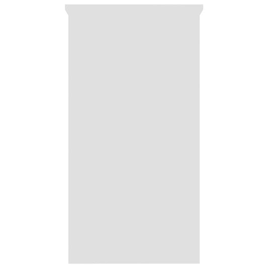 Skrivebord hvit 80x40x75 cm konstruert tre