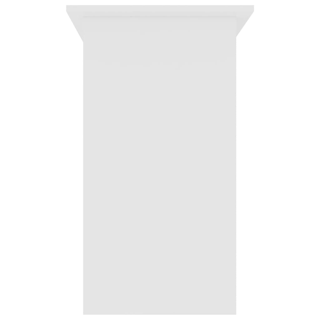 Skrivebord hvit 80x45x74 cm konstruert tre