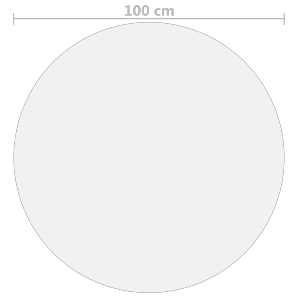Bordbeskytter matt Ø 100 cm 1,6 mm PVC