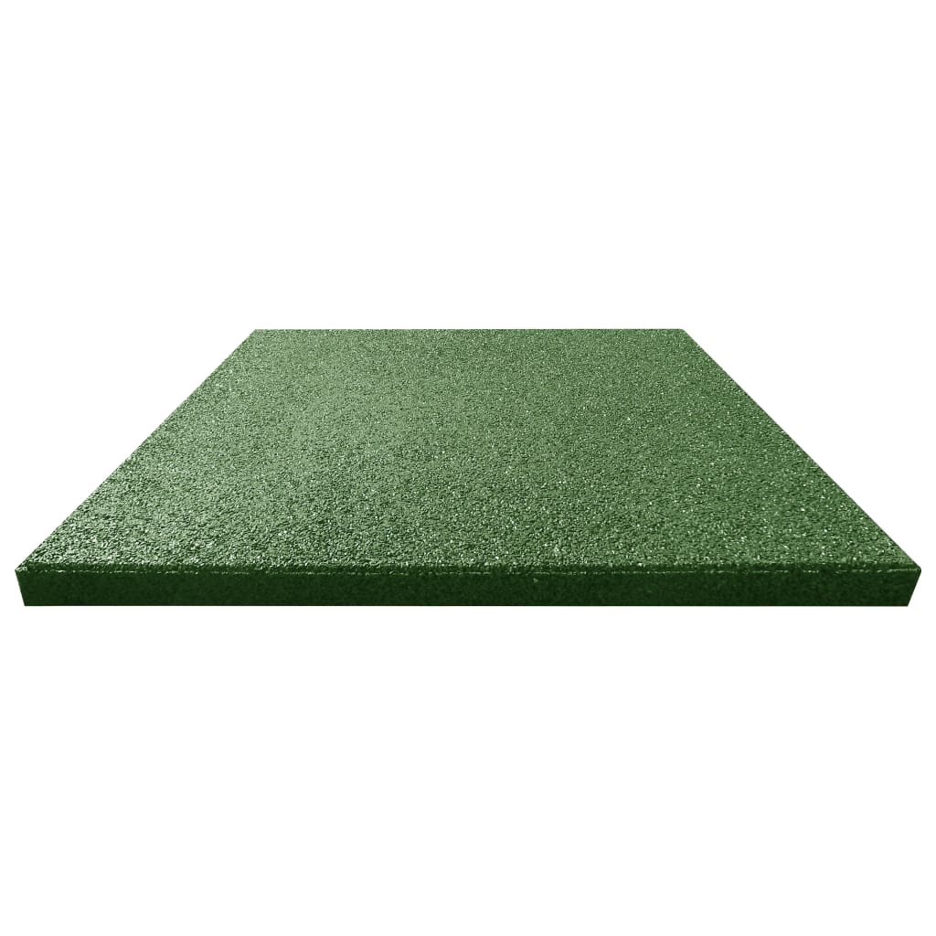 Fallunderlag 24 stk gummi 50x50x3 cm grønn