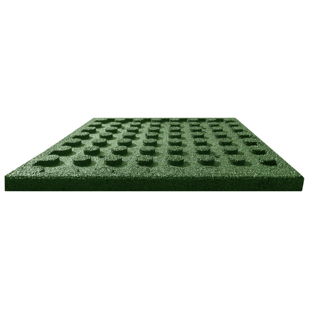 Fallunderlag 24 stk gummi 50x50x3 cm grønn