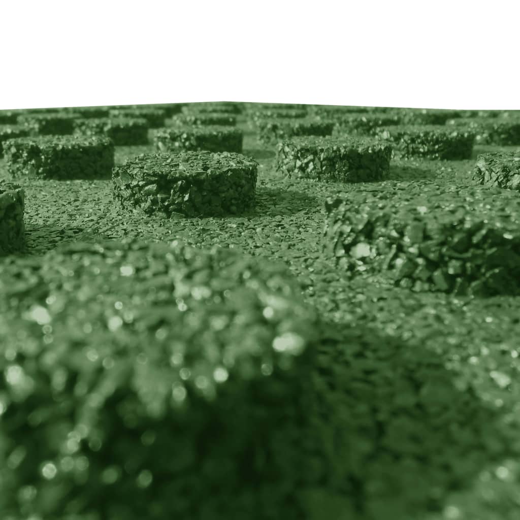 Fallunderlag 24 stk gummi 50x50x3 cm grønn