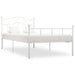 Sengeramme hvit metall 100x200 cm