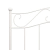 Sengeramme hvit metall 100x200 cm