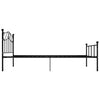 Sengeramme svart metall 90x200 cm
