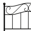 Sengeramme svart metall 90x200 cm