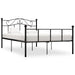 Sengeramme svart metall 120x200 cm