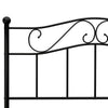 Sengeramme svart metall 120x200 cm