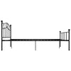 Sengeramme svart metall 140x200 cm