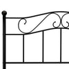 Sengeramme svart metall 140x200 cm