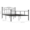 Sengeramme svart metall 140x200 cm