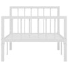 Sengeramme hvit metall 100x200 cm