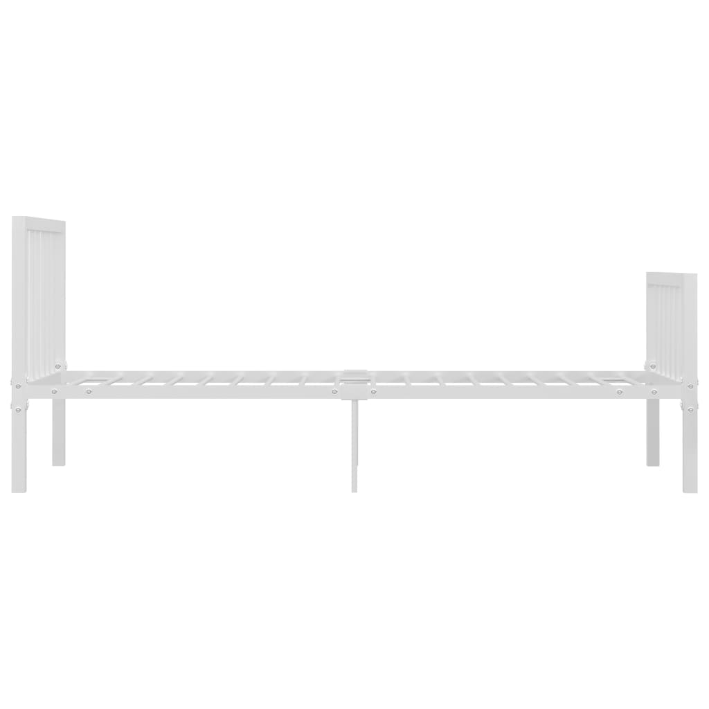 Sengeramme hvit metall 100x200 cm