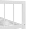 Sengeramme hvit metall 100x200 cm