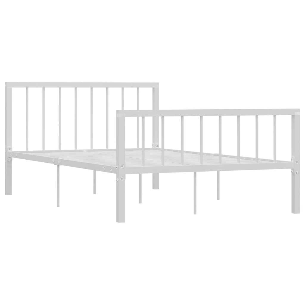 Sengeramme hvit metall 120x200 cm