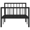 Sengeramme svart metall 90x200 cm