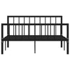 Sengeramme svart metall 140x200 cm