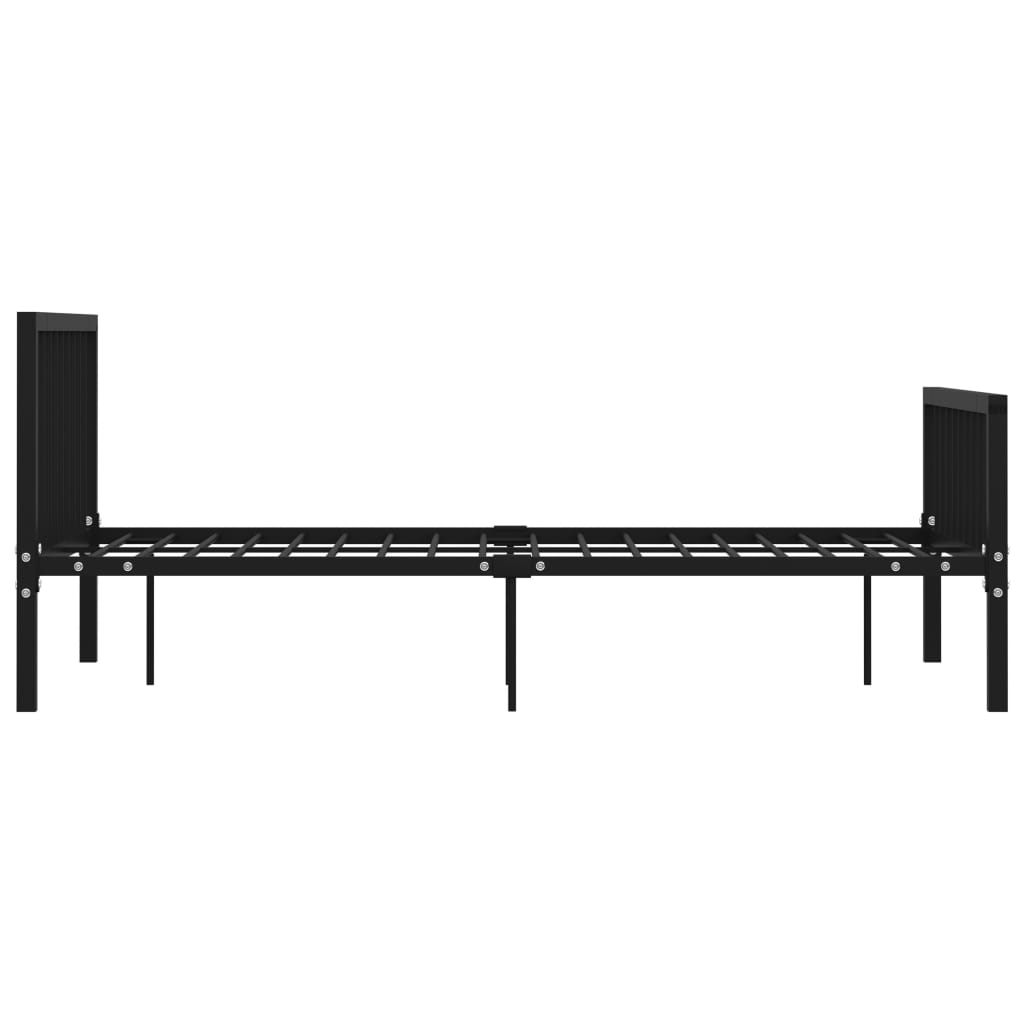 Sengeramme svart metall 140x200 cm