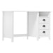 Skrivebord Hill med 3 skuffer 120x50x74 cm heltre furu