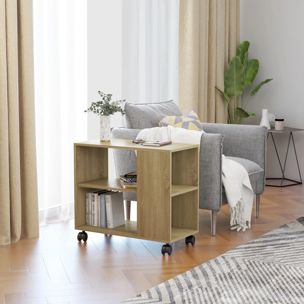 Sidebord sonoma eik 70x35x55 cm konstruert tre