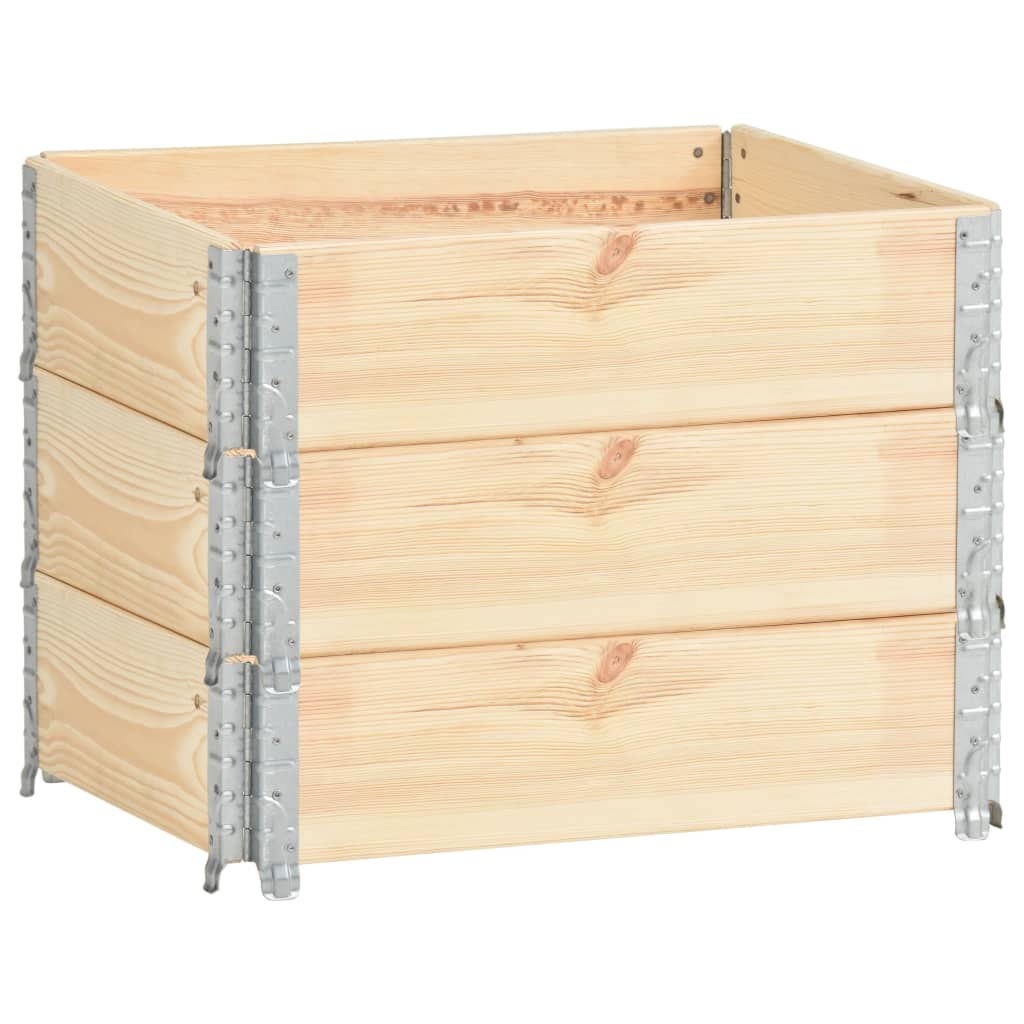 Pallekarmer 3 stk 60x80 cm heltre furu