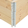 Pallekarmer 3 stk 60x80 cm heltre furu
