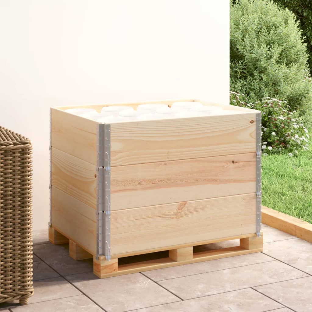 Pallekarmer 3 stk 60x80 cm heltre furu