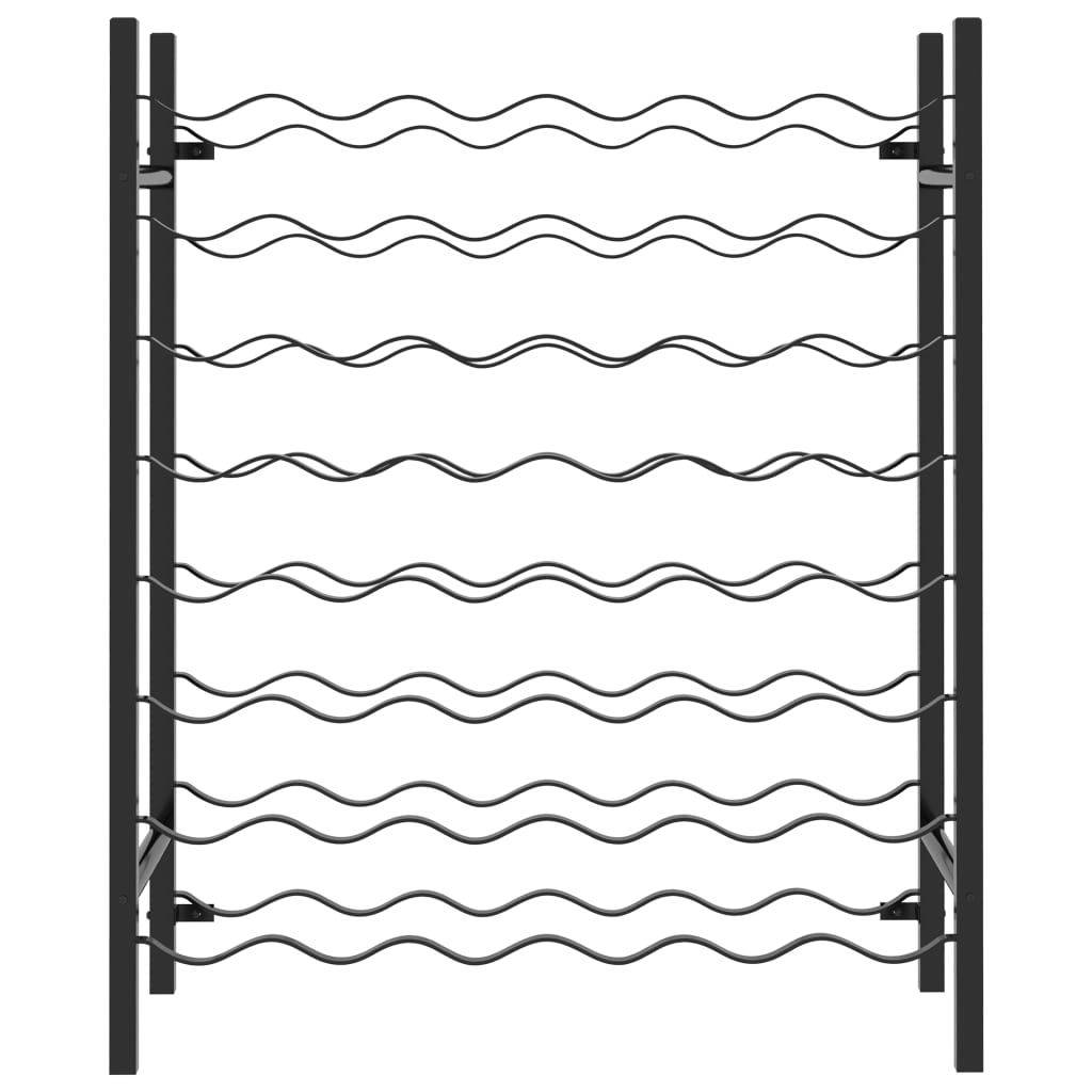 Vinstativ for 48 flasker metall svart