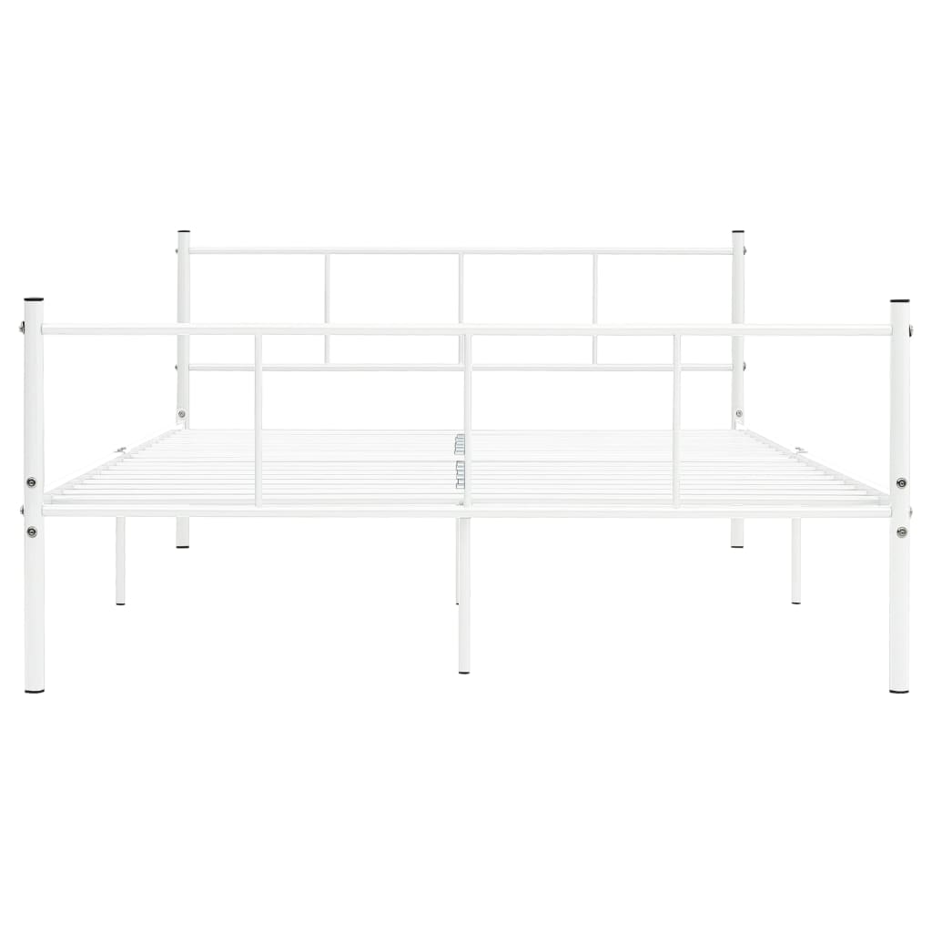 Sengeramme hvit metall 120x200 cm