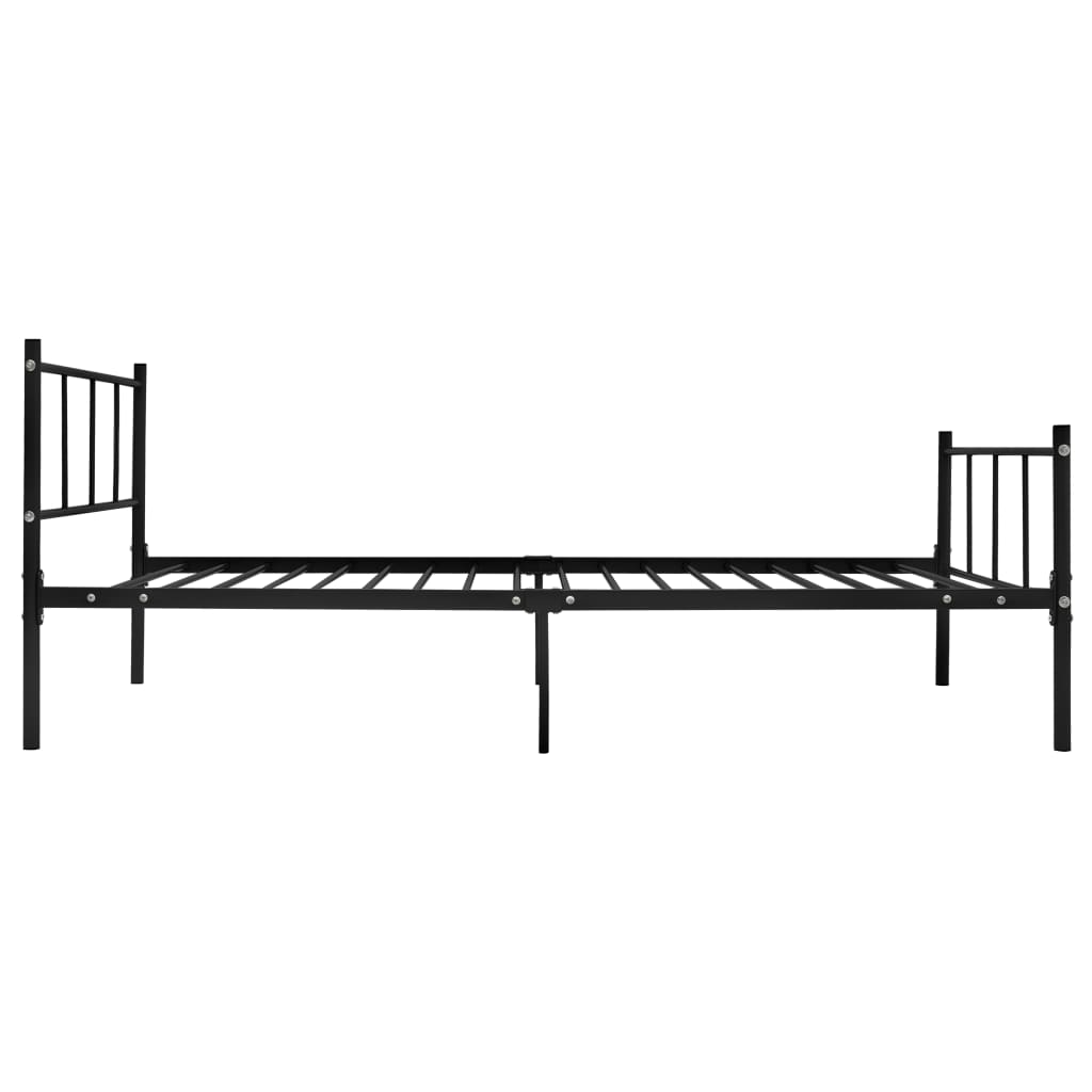 Sengeramme svart metall 90x200 cm