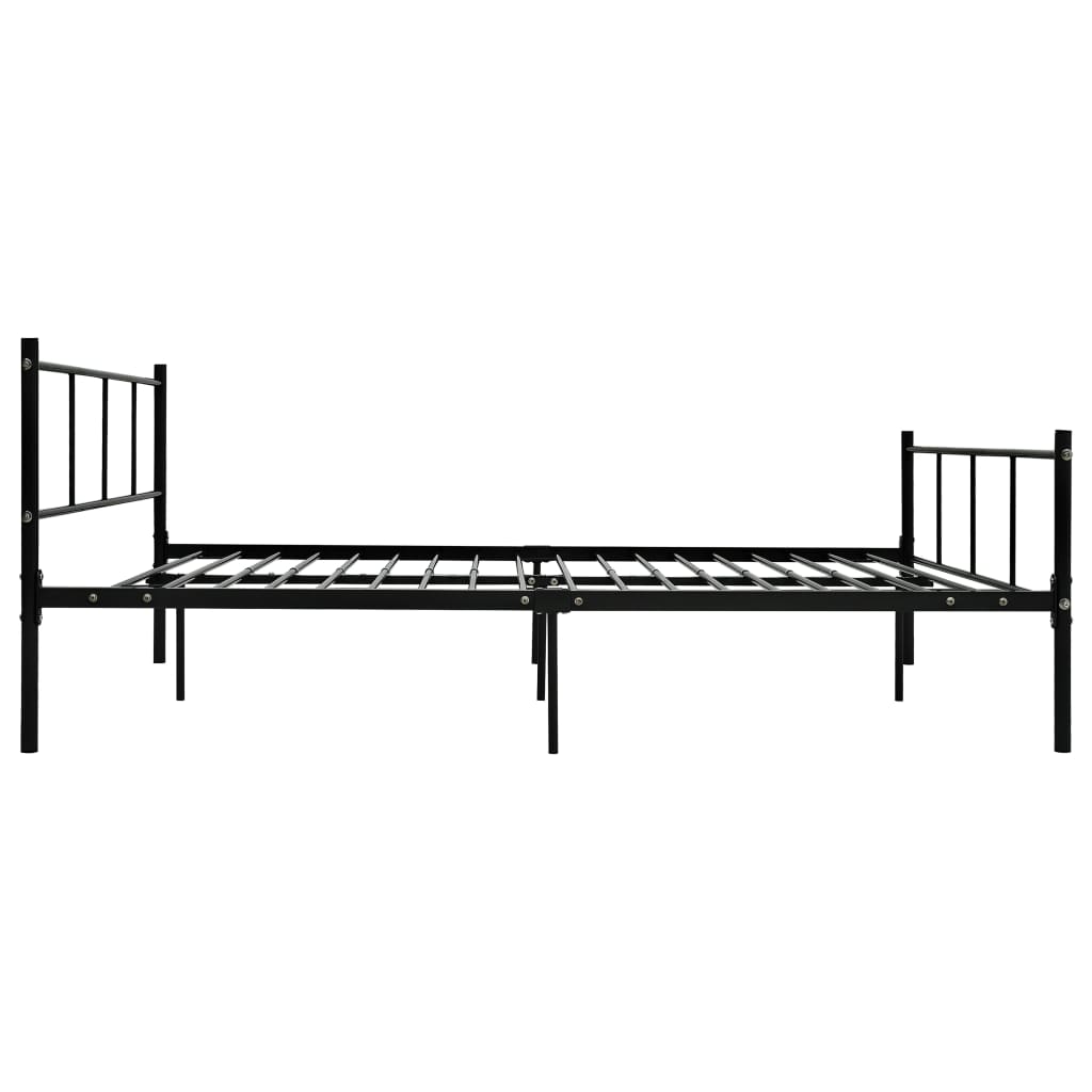 Sengeramme svart metall 140x200 cm