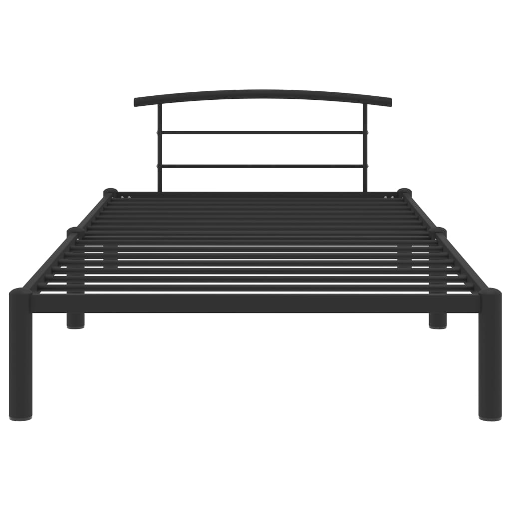 Sengeramme svart metall 100x200 cm