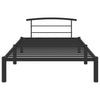 Sengeramme svart metall 100x200 cm