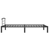 Sengeramme svart metall 100x200 cm