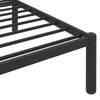 Sengeramme svart metall 100x200 cm