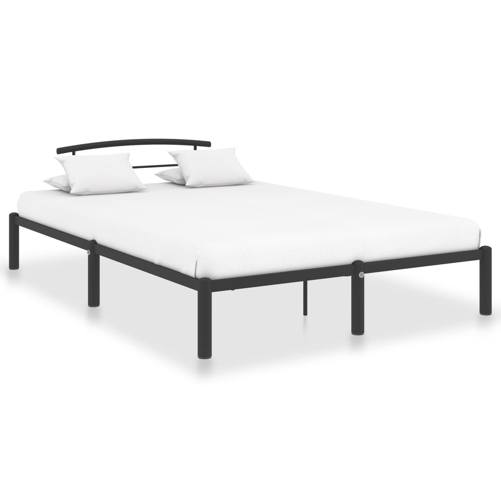 Sengeramme svart metall 140x200 cm