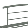 Sengeramme grå metall 100x200 cm