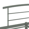 Sengeramme grå metall 120x200 cm