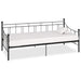 Ramme til dagseng svart metall 90x200 cm