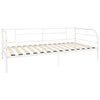 Ramme til dagseng hvit metall 90x200 cm