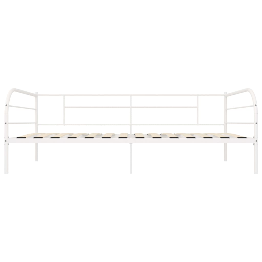 Ramme til dagseng hvit metall 90x200 cm