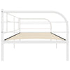 Ramme til dagseng hvit metall 90x200 cm