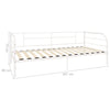 Ramme til dagseng hvit metall 90x200 cm