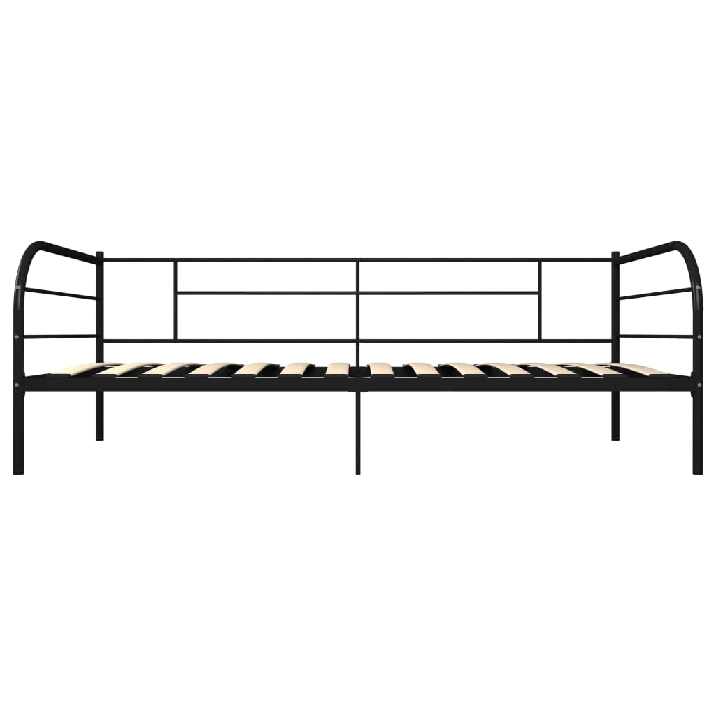 Ramme til dagseng svart metall 90x200 cm