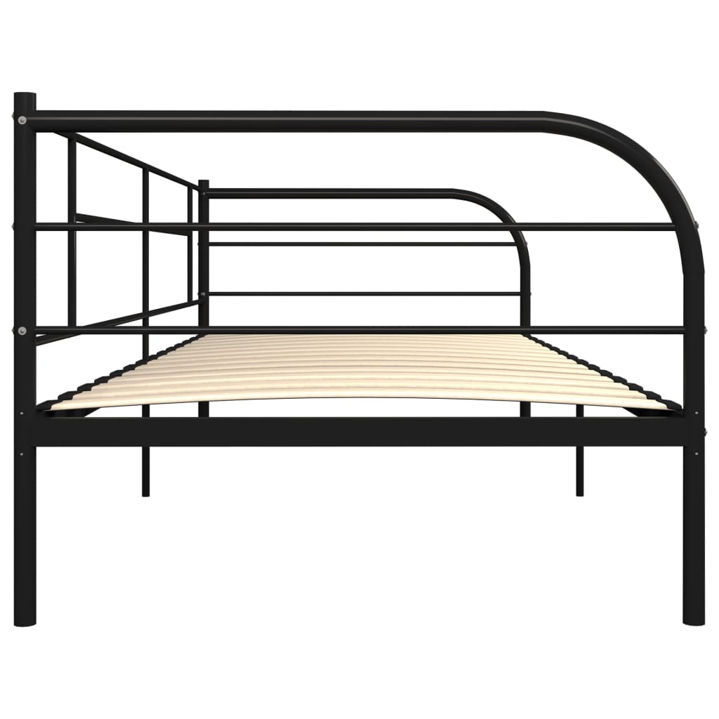 Ramme til dagseng svart metall 90x200 cm