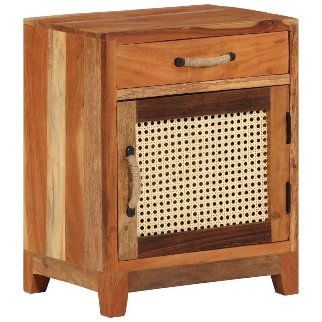 Nattbord 40x30x50 cm gjenvunnet heltre