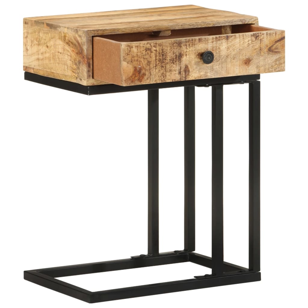 U-formet sidebord 45x30x61 cm heltre mango